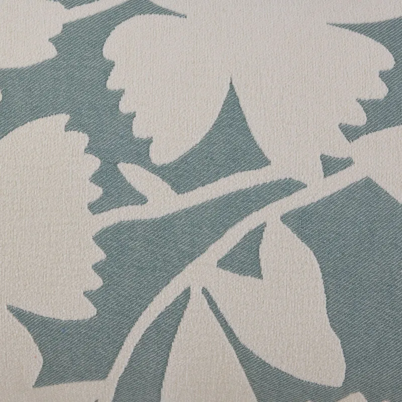 Housse de coussin FLAURIA ivoire et vert sauge