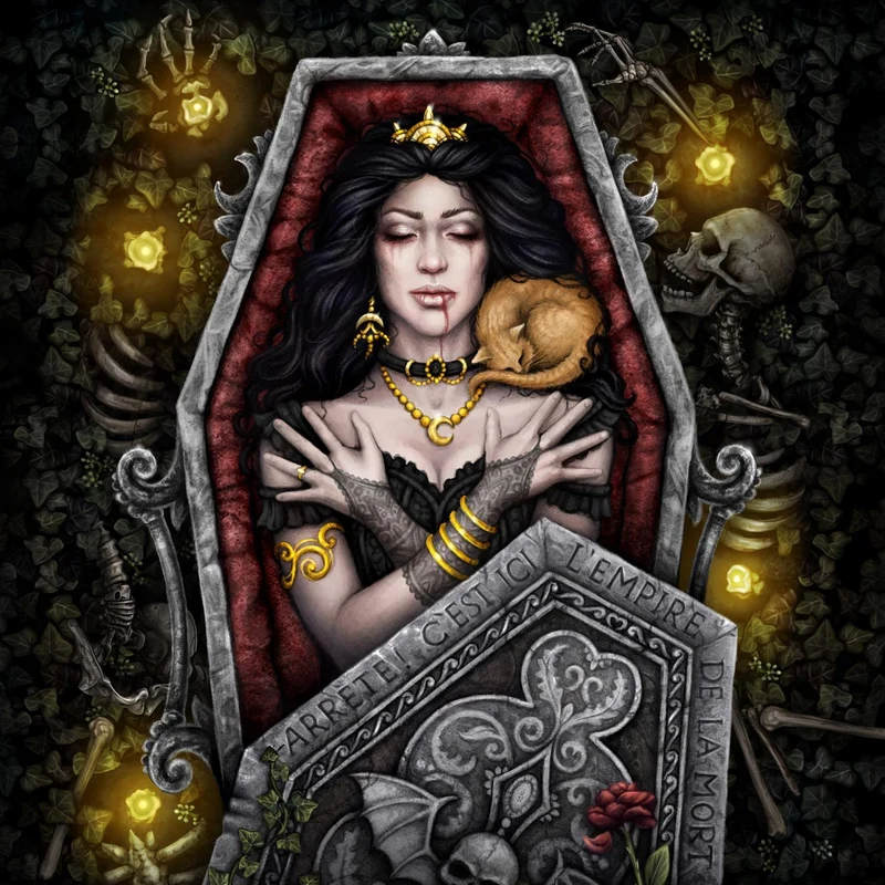 Empire of Death - Fleece Blanket/Throw/Tapestry by Sarah Richter