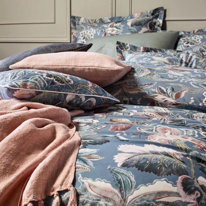Taie d'oreiller AVA bleu multicolore