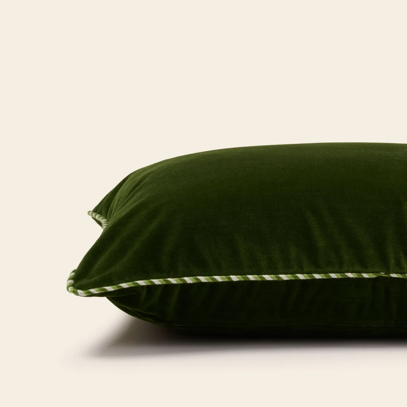 Housse de coussin DALILA vert olive