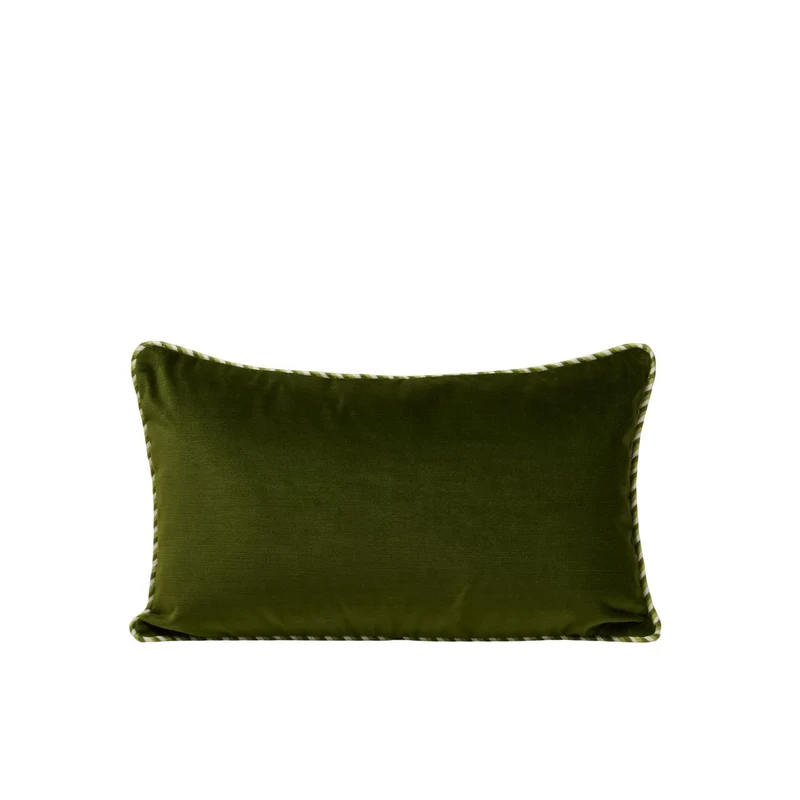 Housse de coussin DALILA vert olive
