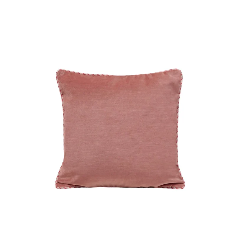 Housse de coussin DALILA pêche rosé