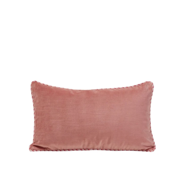 Housse de coussin DALILA pêche rosé