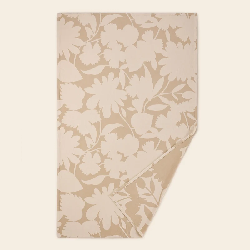 Couvre-lit FLAURIA ivoire et beige chaud