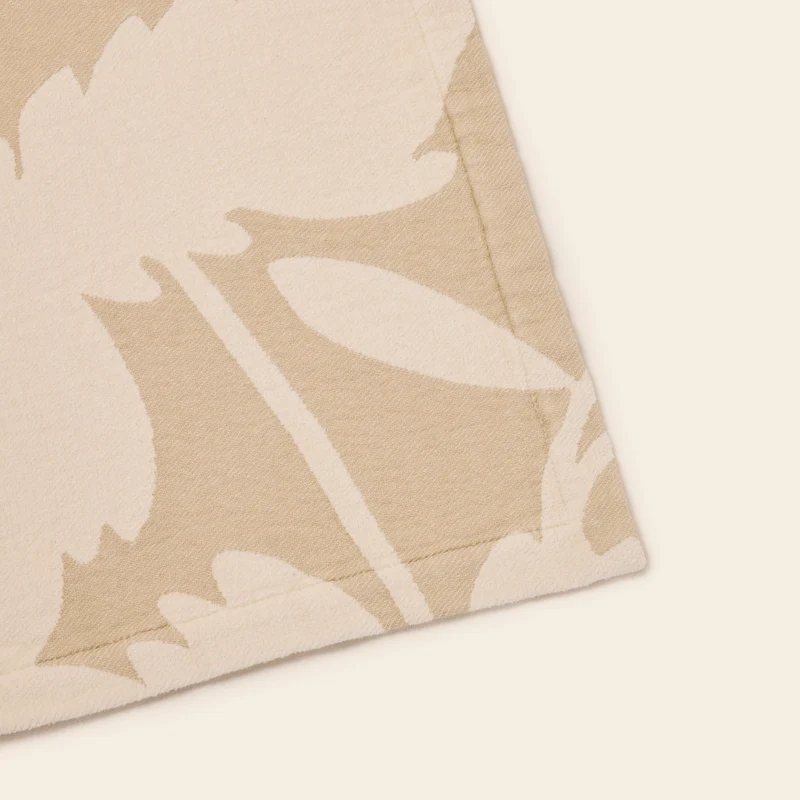 Couvre-lit FLAURIA ivoire et beige chaud