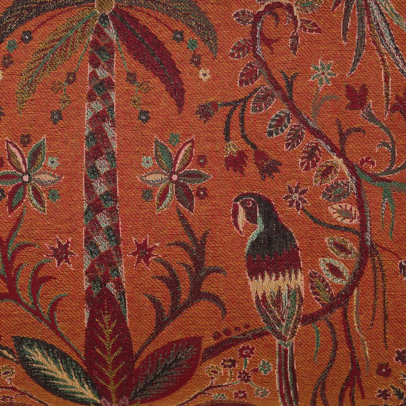 Housse de coussin SUNDARI orange et multicolore