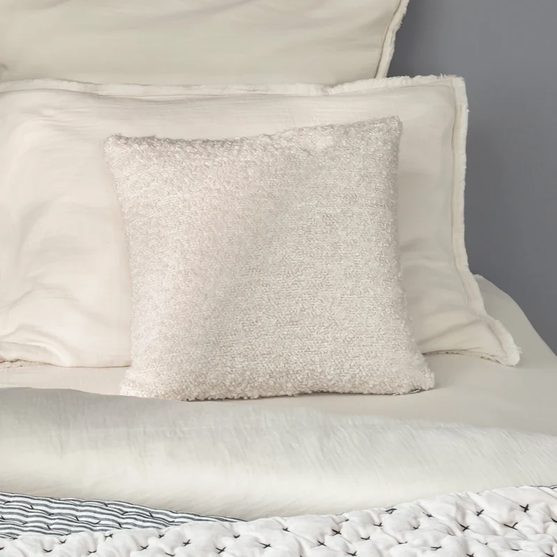 Housse de coussin LEONARD beige doux