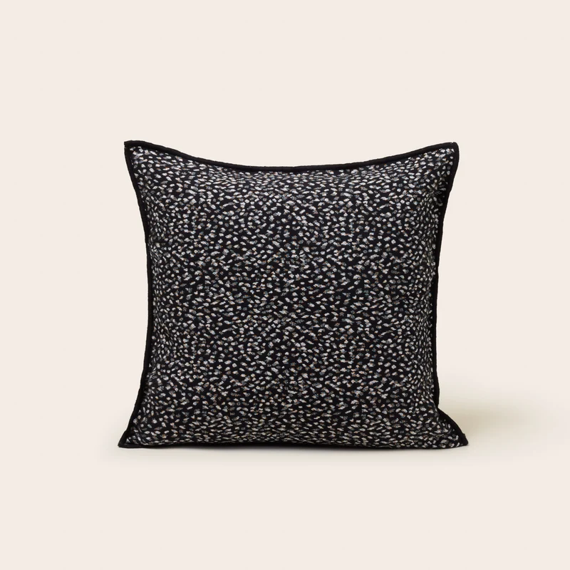 Housse de coussin OCELO noiret blanc