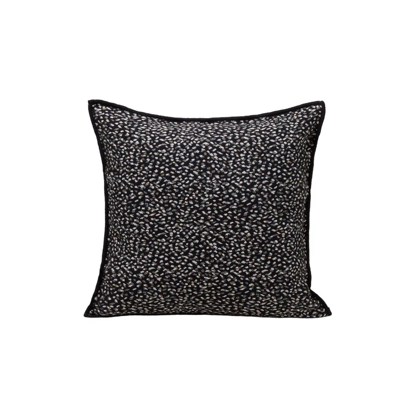 Housse de coussin OCELO noiret blanc