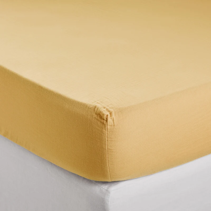 Drap Housse LOU jaune paille