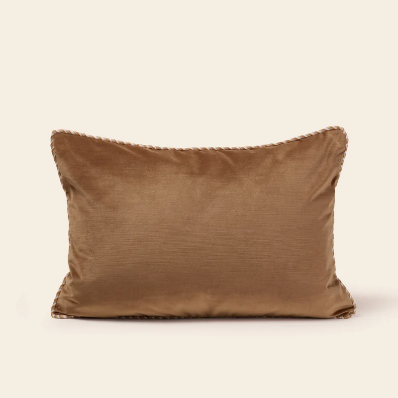 Housse de coussin DALILA camel doré
