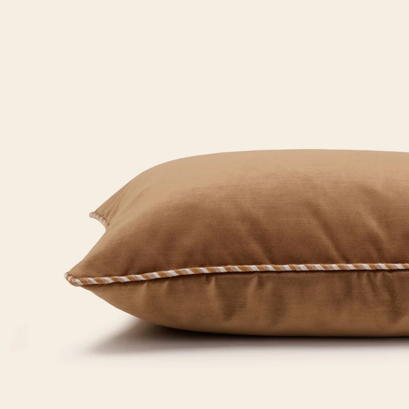 Housse de coussin DALILA camel doré