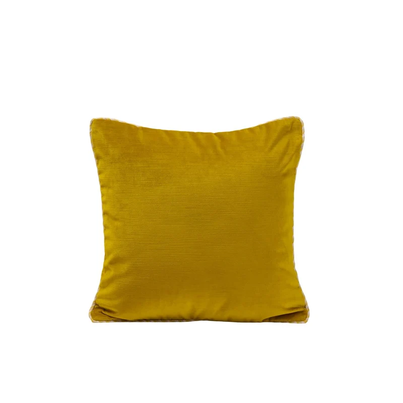 Housse de coussin DALILA jaune sulfure