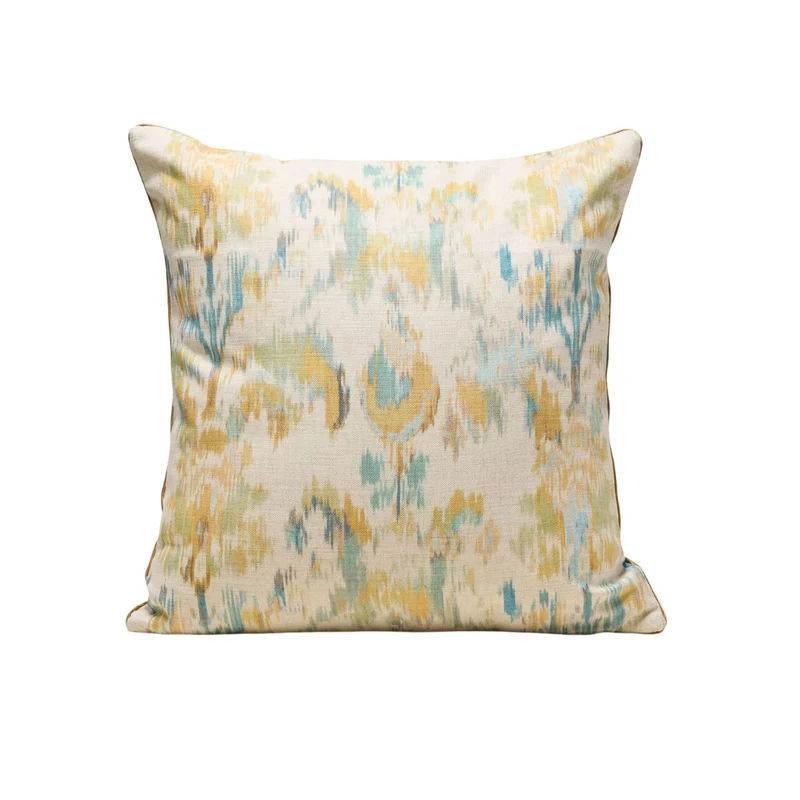 Housse de coussin SHINTA naturel et jaune