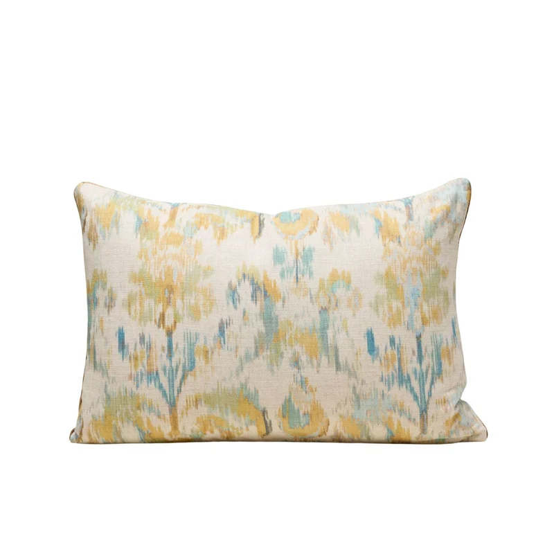 Housse de coussin SHINTA naturel et jaune