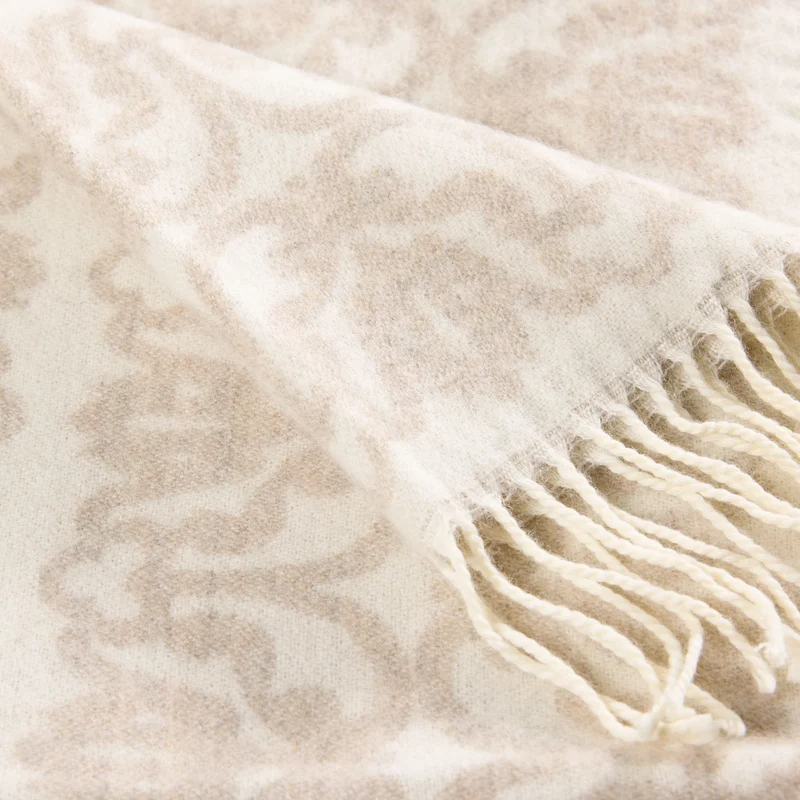 Plaid ELSEA ecru et naturel