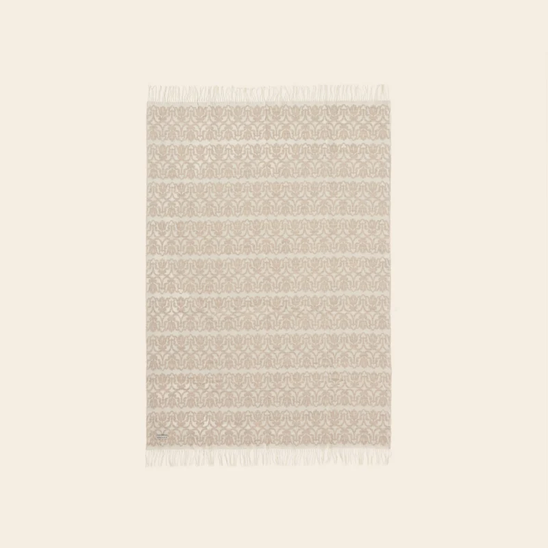 Plaid ELSEA ecru et naturel