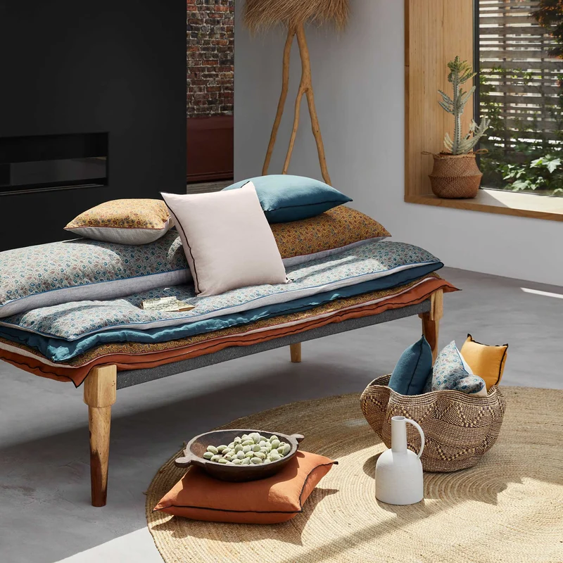 Housse de coussin ANUSHA ocre