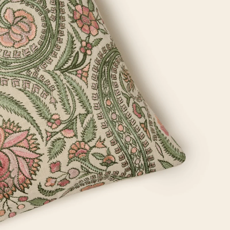 Housse de coussin MIRCEA ivoire et pastels