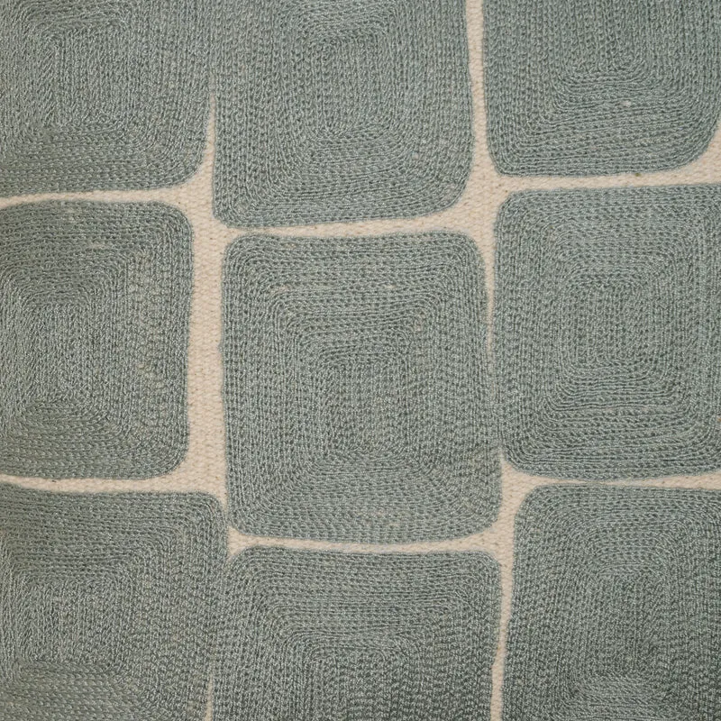 Housse de coussin KARTY naturel et céladon