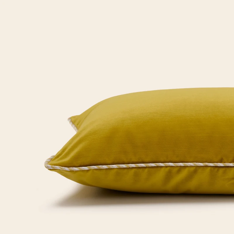 Housse de coussin DALILA jaune sulfure