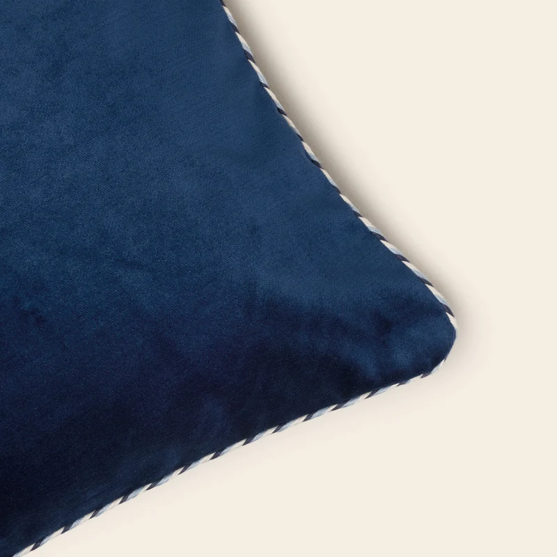 Housse de coussin DALILA bleu nuit