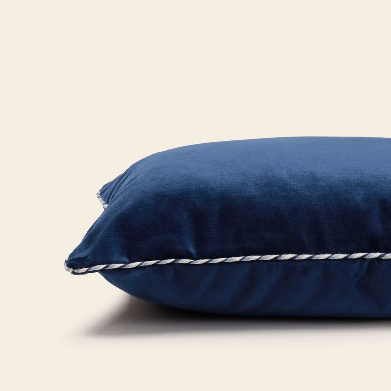Housse de coussin DALILA bleu nuit