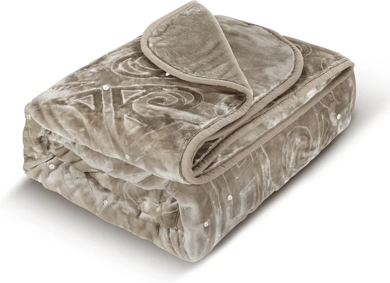 Kuschelige Fleece Wohndecke 200x240cm – Sanfte Plüsch Decke, Weicher Überwurf & Tagesdecke fürs Bett