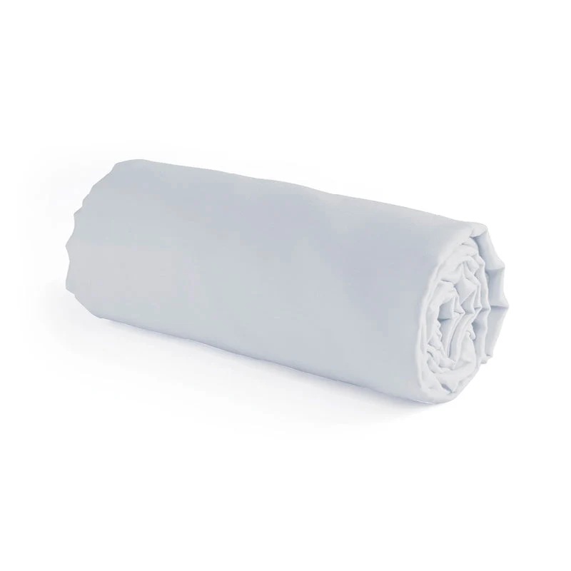 Drap-housse satin de coton - Gris Perle