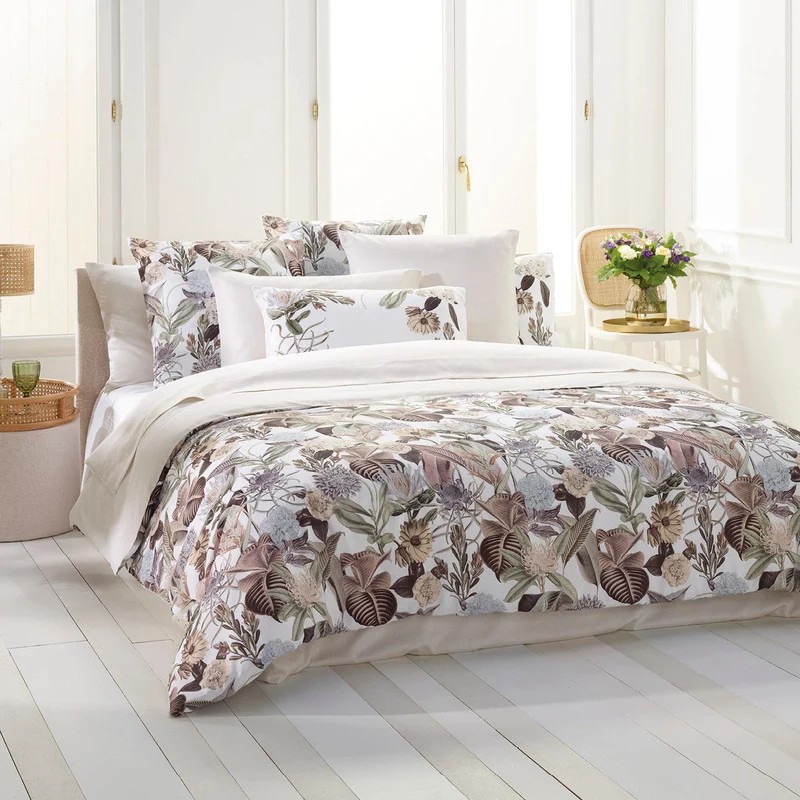 Drap-housse satin de coton - Taupe