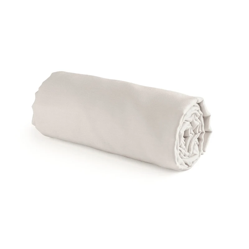 Drap-housse satin de coton - Taupe