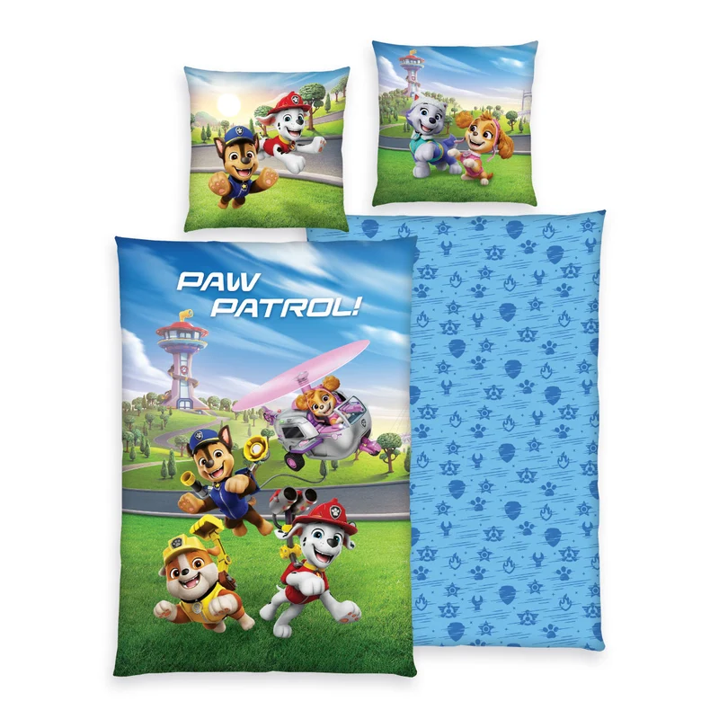 Paw Patrol Bettwäsche-Set 135x200cm Blau