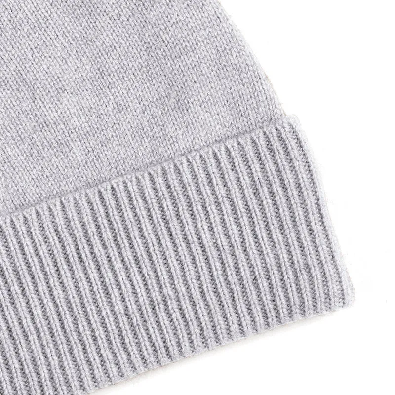 Bonnet cachemire - Gris clair