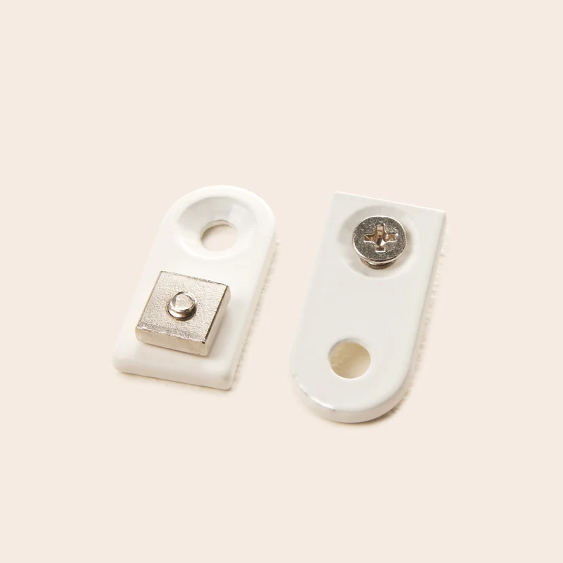Lot de 2 supports plats RAYIA blanc mat