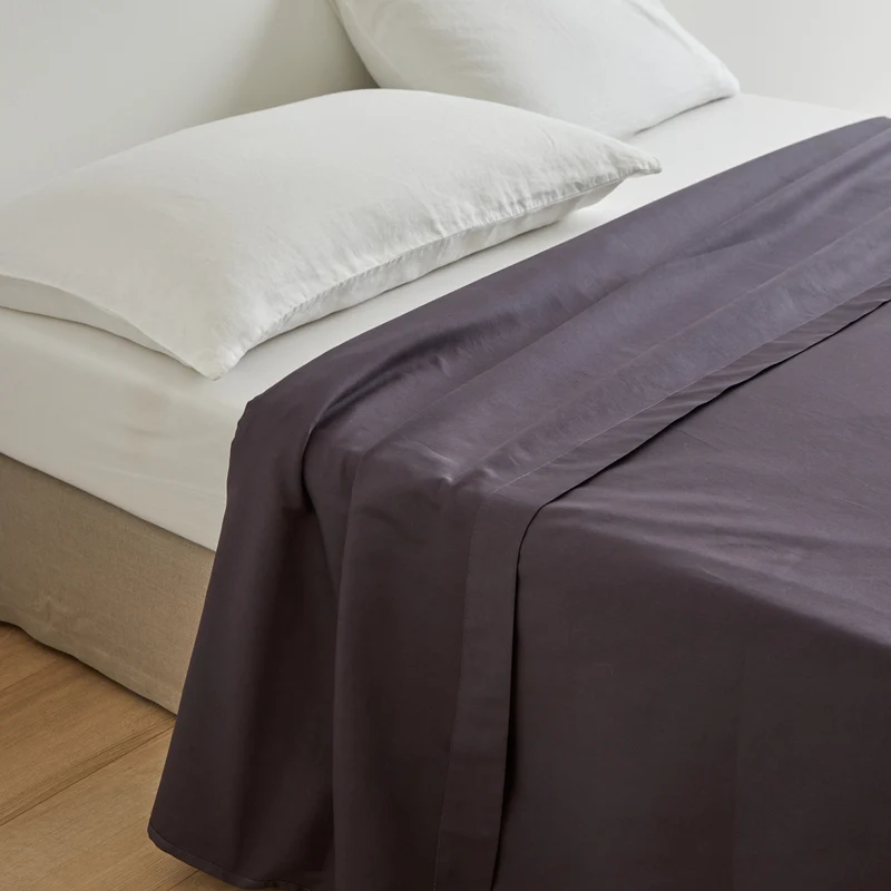 Drap plat AURORE gris anthracite