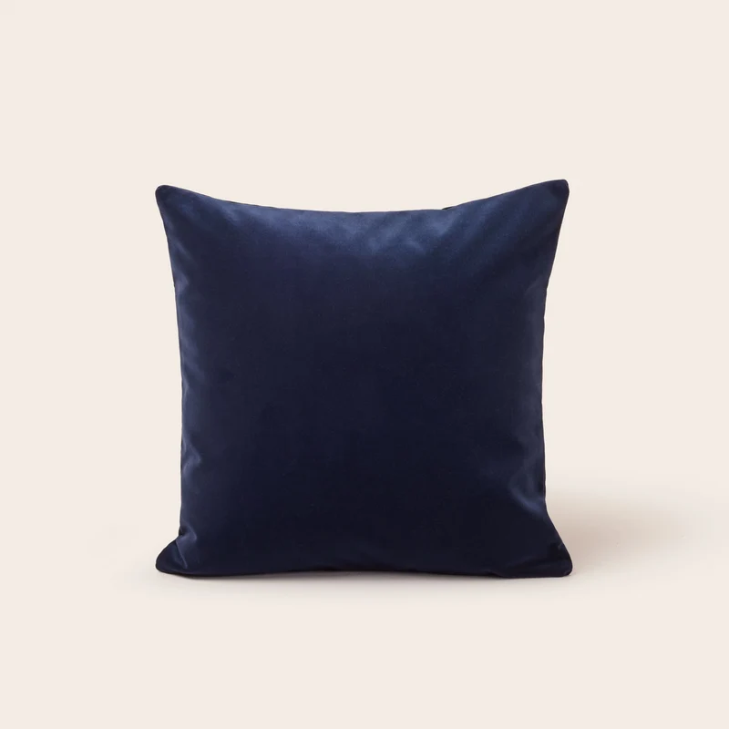 Housse de coussin MATIA bleu nuit