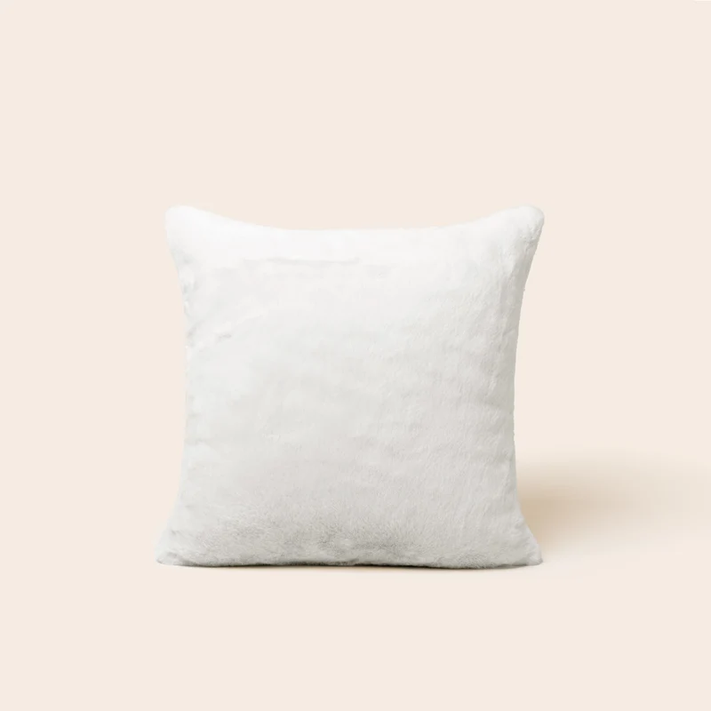 Housse de coussin BIANCA blanc hermine