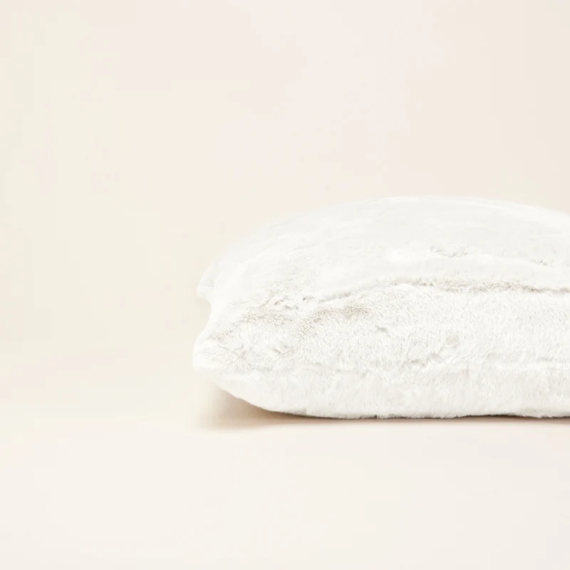 Housse de coussin BIANCA blanc hermine