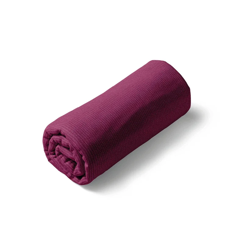 Drap-housse satin de coton - Pollen prune