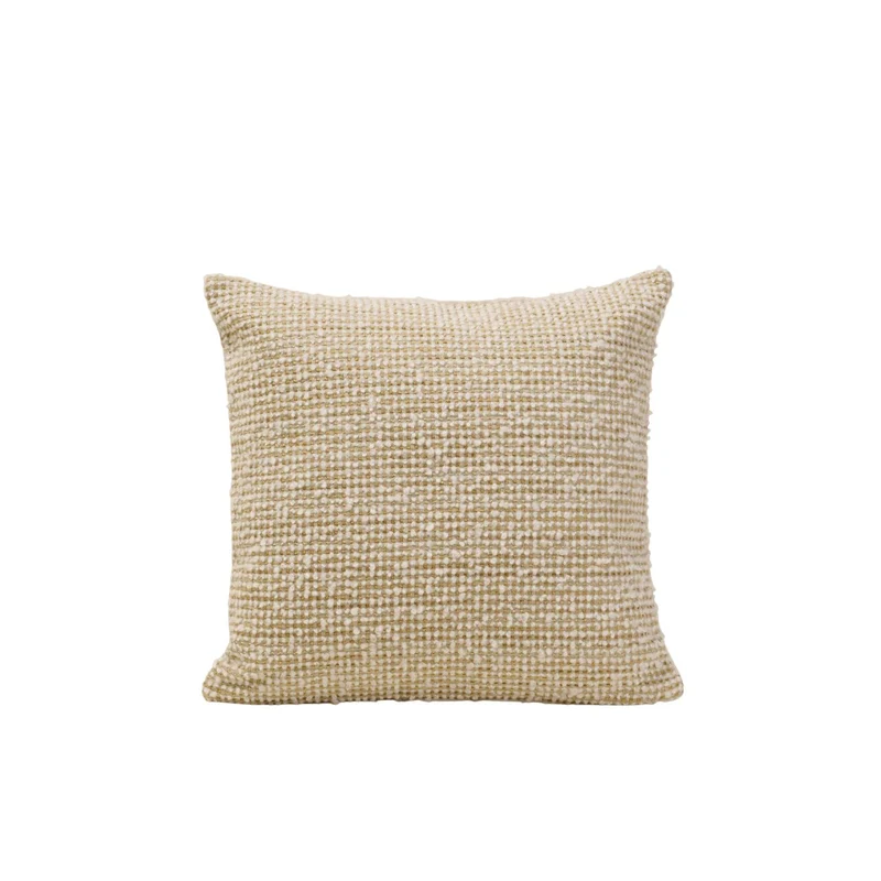 Housse de coussin PIETRO ivoire et naturel