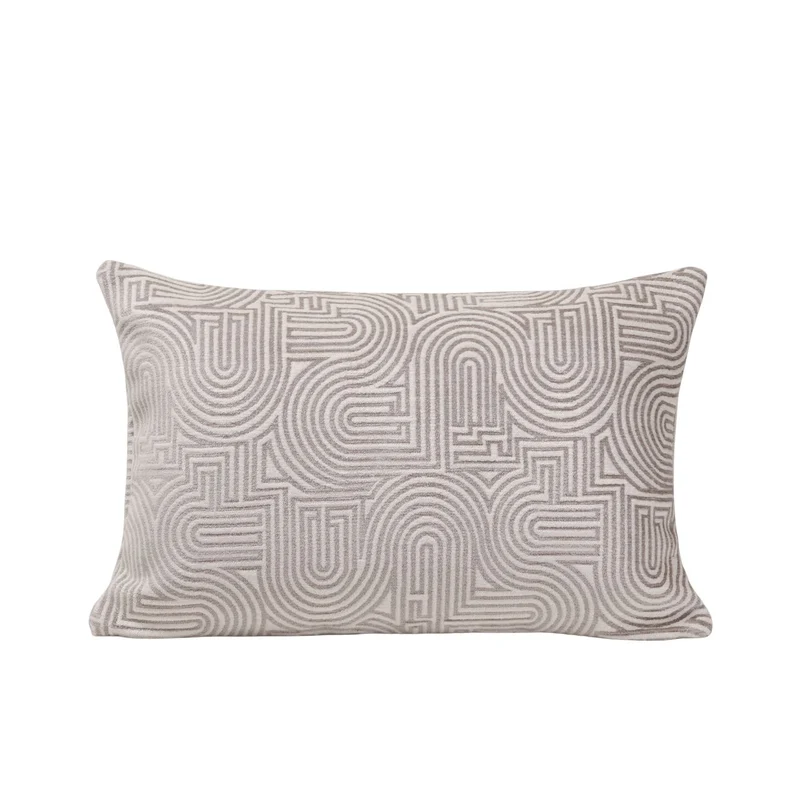 Housse de coussin KLARK blanc et naturel
