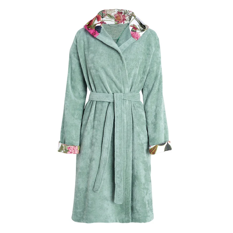 Peignoir avec capuche - Garden Vert