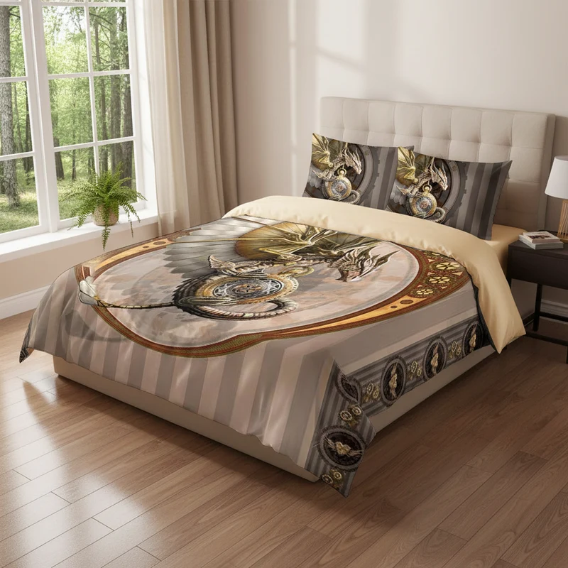 Gothic Bedroom Decor | Steampunk Dragon SuperKingsize | Anne Stokes Duvet