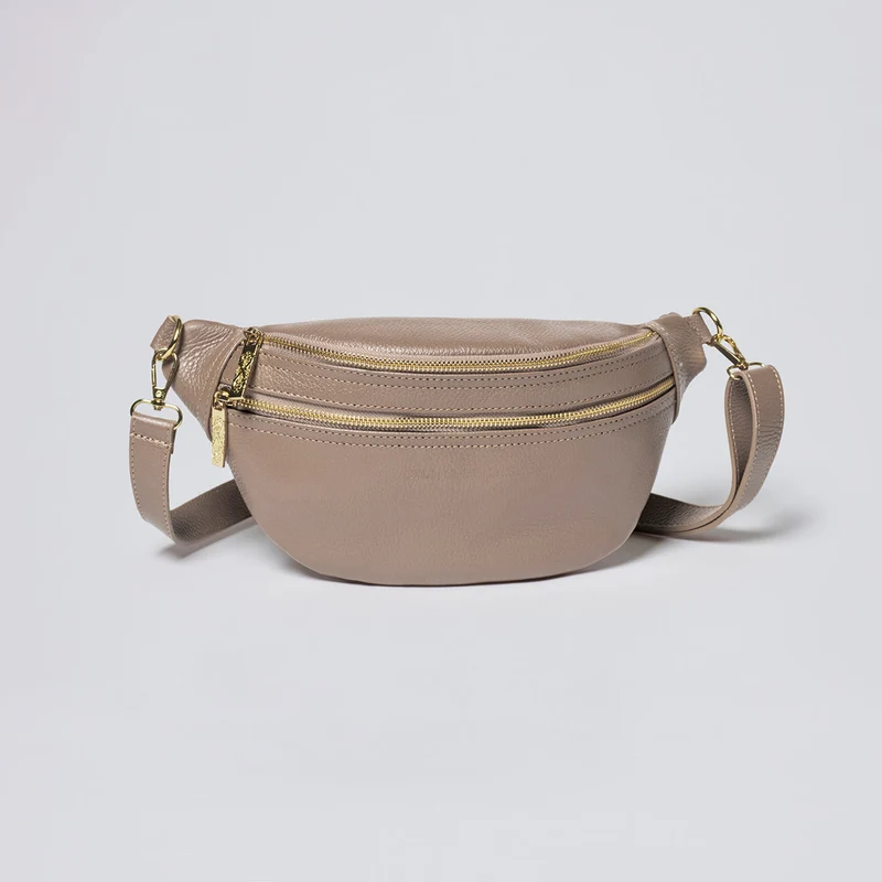 Sac banane Abbesses en cuir de veau