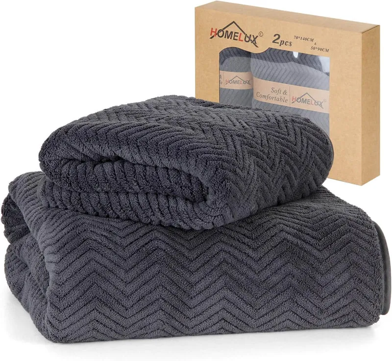 HOMELUX Handtuch Set 2 / 3 / 4 teilig Badetuch Set + Towel saugstarkes Frottiertücher Set