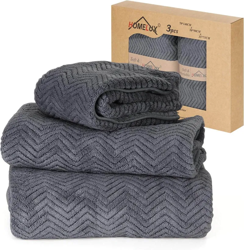 HOMELUX Handtuch Set 2 / 3 / 4 teilig Badetuch Set + Towel saugstarkes Frottiertücher Set