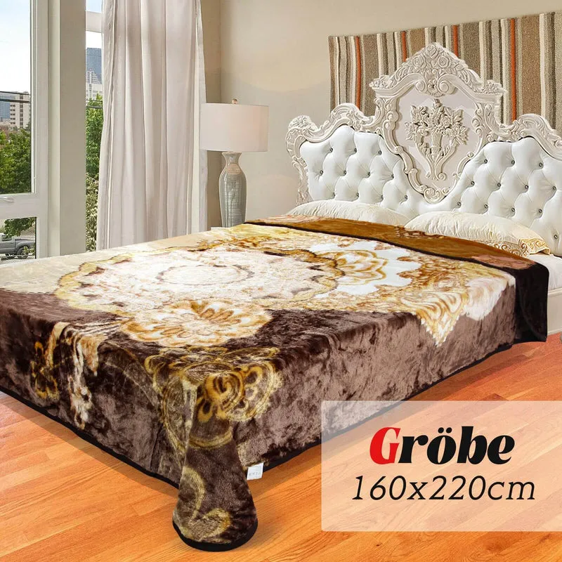 Flauschige Kuscheldecke 160x220 cm aus Polyester Weich, warm und pflegeleicht für Sofa, Bett und mehr