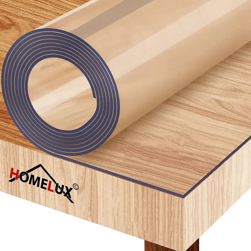 2mm durchsichtige Tischschutzfolie aus PVC - Schutzdecke für Tisch
