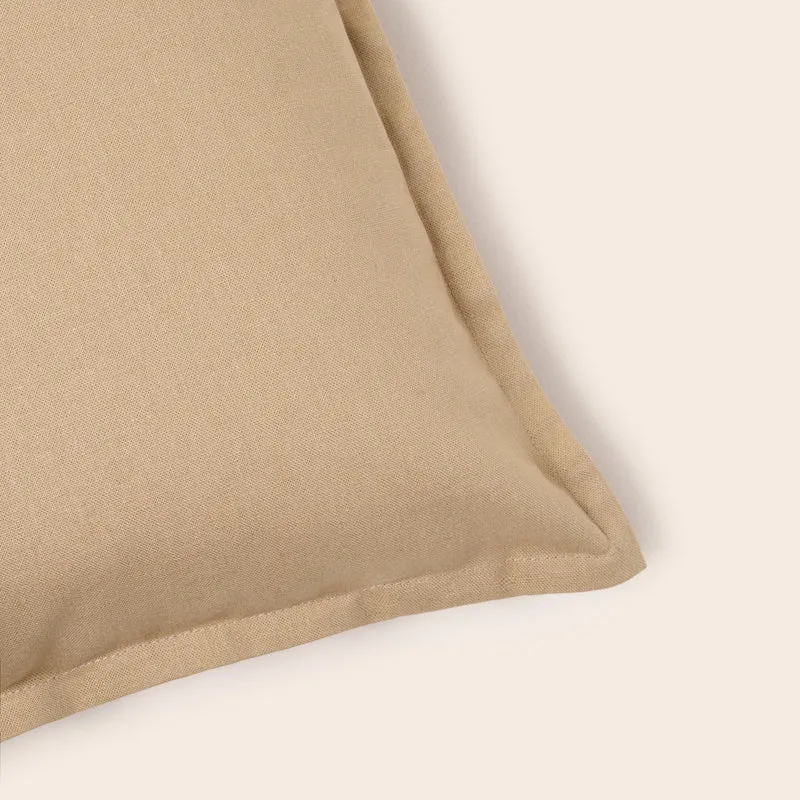 Housse de coussin LEOLINO sable chaud