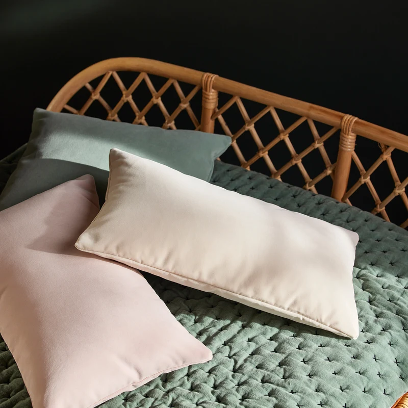 Housse de coussin MATIA rose pétale